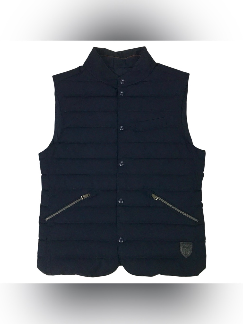 Polo Ralph Lauren Walbrook Down Vest Mens XS Blue Quilted Reversible Full Zip RL